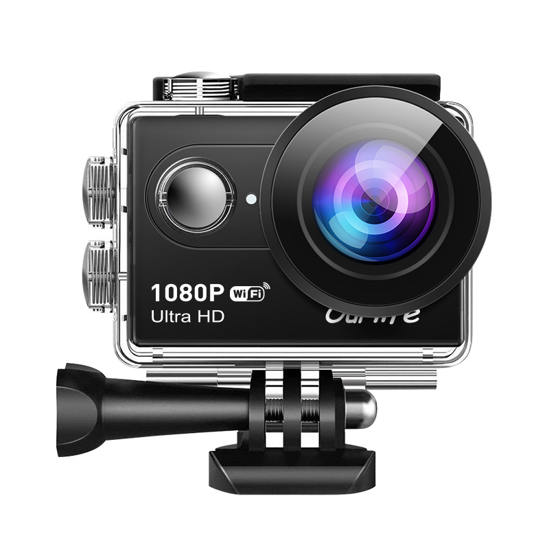 Ourlife 1080P WiFi Action Camera – Best Value, Type-C, 400mAh, Waterproof Case