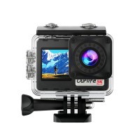 Ourlife 5K Remote Control Touchscreen Dual-Screen Wireless Microphone Action Camera 
