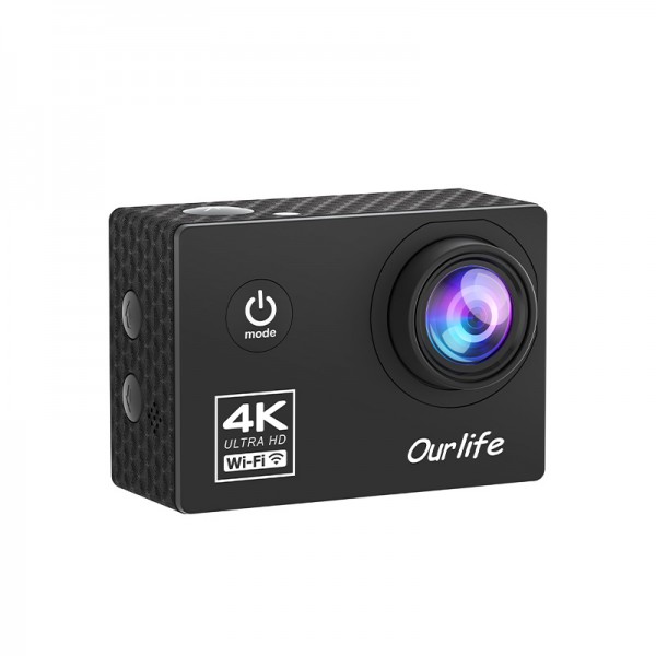 Ourlife Best-Value 4K WiFi Action Camera – 170° Wide-Angle