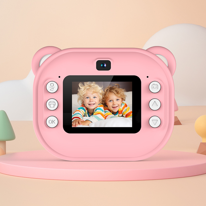 Kids Print Camera with 180° Flip Lens & Dual Lens