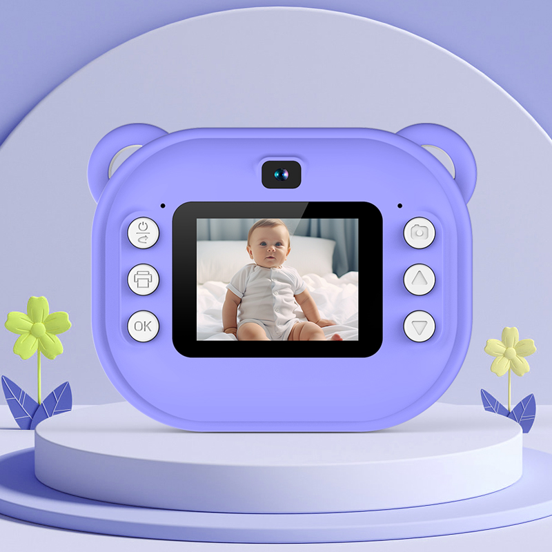 Kids Print Camera with 180° Flip Lens & Dual Lens
