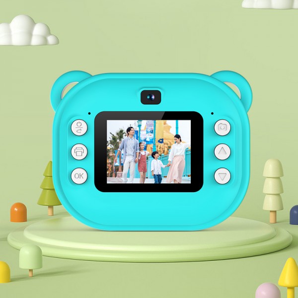 Kids Print Camera with 180° Flip Lens & Dual Lens