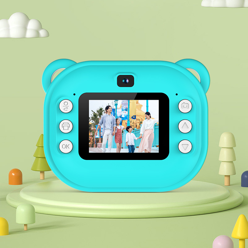Kids Print Camera with 180° Flip Lens & Dual Lens