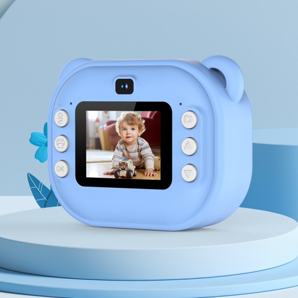 Kids Print Camera with 180° Flip Lens & Dual Lens