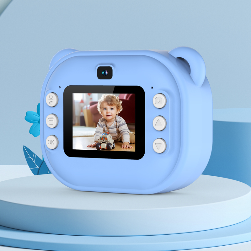 Kids Print Camera with 180° Flip Lens & Dual Lens
