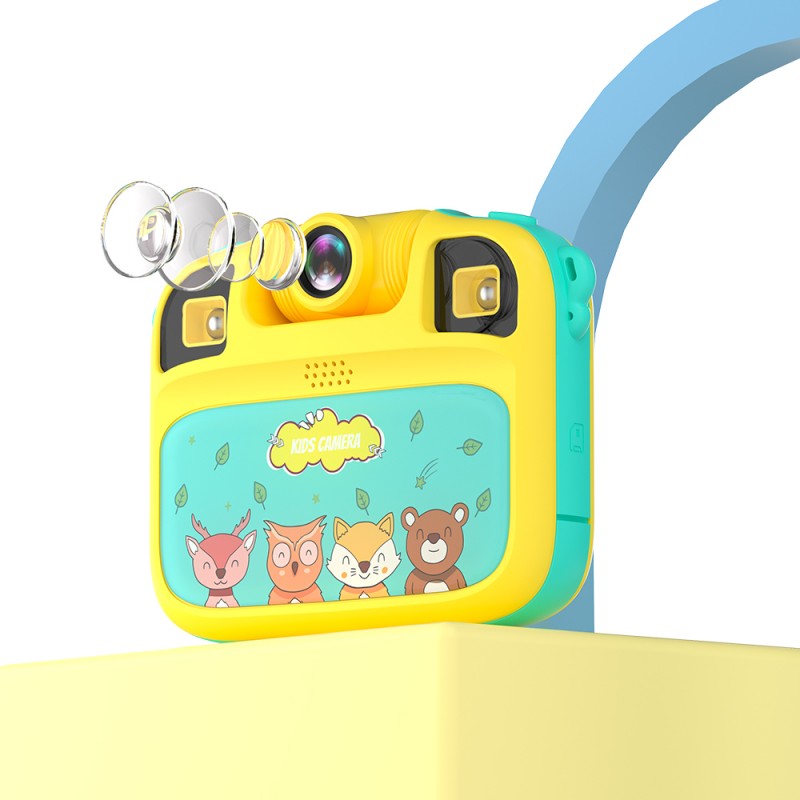 Kids Waterproof Camera – Rotating Lens & 2.4" HD Screen