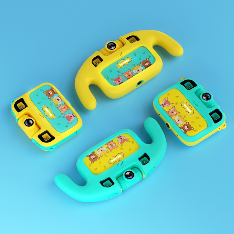 Kids Waterproof Camera – Rotating Lens & 2.4" HD Screen