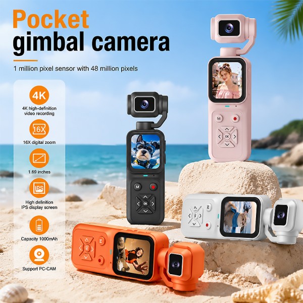 4K Pocket Gimbal Camera – Compact, Flexible, Ready to Record