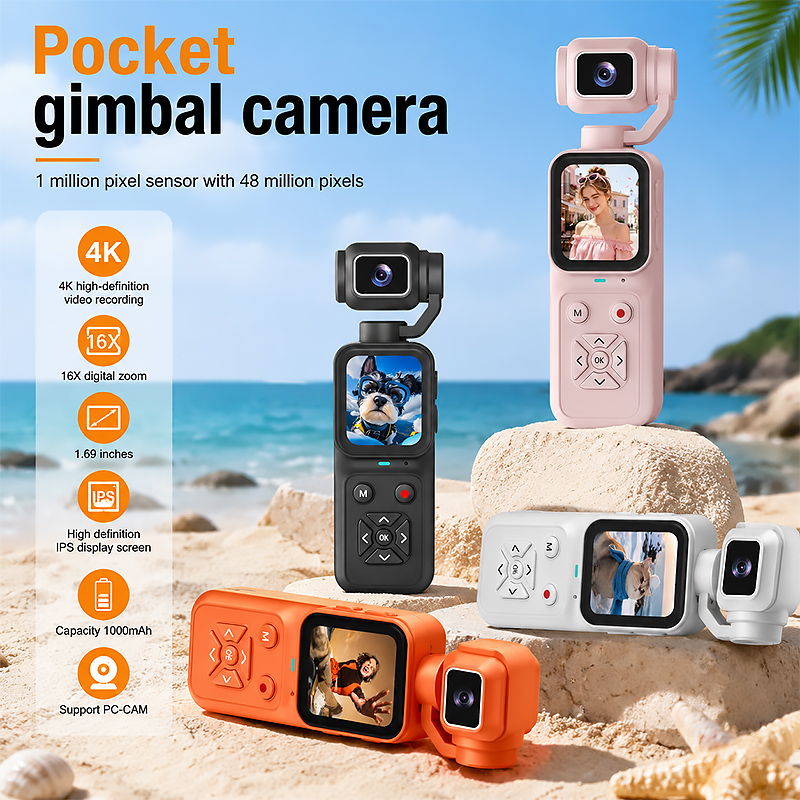 4K Pocket Gimbal Camera – Compact, Flexible, Ready to Record
