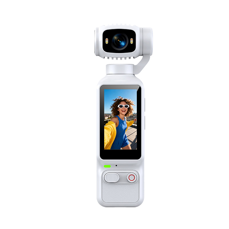 5-Color Handheld Gimbal Camera – 1.97" HD Screen, 180° Rotating Lens, 2 Night Vision Lights, 1800mAh, Up to 128GB