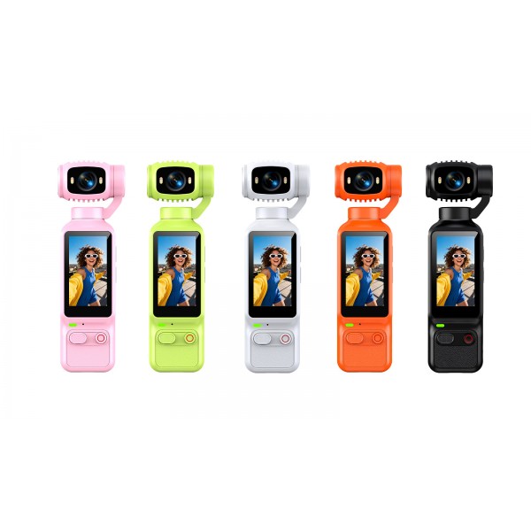 5-Color Handheld Gimbal Camera – 1.97" HD Screen, 180° Rotating Lens, 2 Night Vision Lights, 1800mAh, Up to 128GB