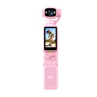 5-Color Handheld Gimbal Camera with Charging Dock — Rotating Screen & Lens