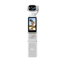 5-Color Handheld Gimbal Camera with Charging Dock — Rotating Screen & Lens