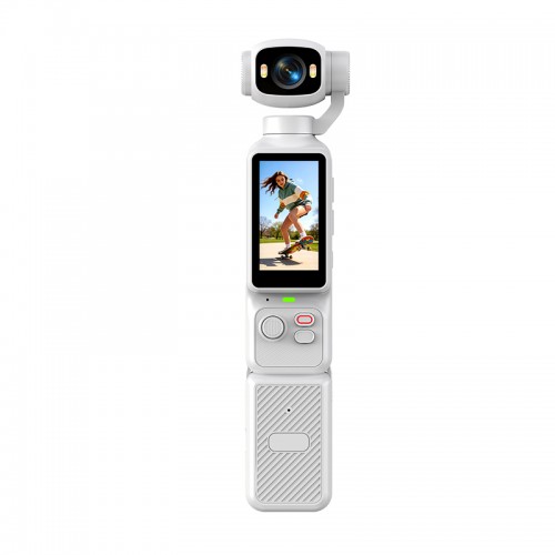 5-Color Handheld Gimbal Camera with Charging Dock — Rotating Screen & Lens