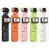 5-Color Handheld Gimbal Camera with Charging Dock — Rotating Screen & Lens
