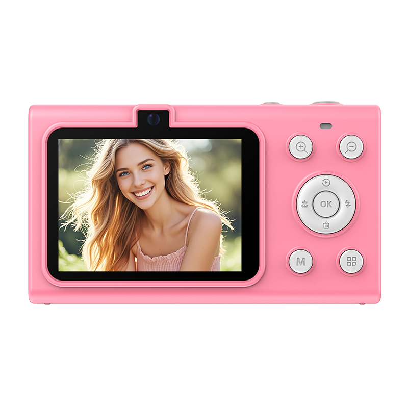 Ourlife 4K CCD Digital Camera – Dual Cameras, HD Screen, Type-C, 4 Colors, Gift Packaging