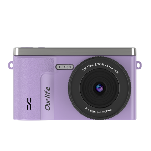 Ourlife Pocket Digital Camera – 18X Zoom,2.4" HD Screen,Built-in Flash