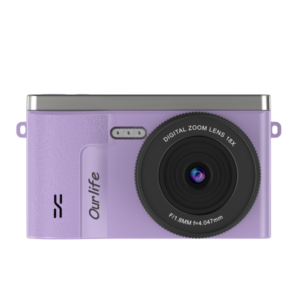 Ourlife Pocket Digital Camera – 18X Zoom,2.4" HD Screen,Built-in Flash
