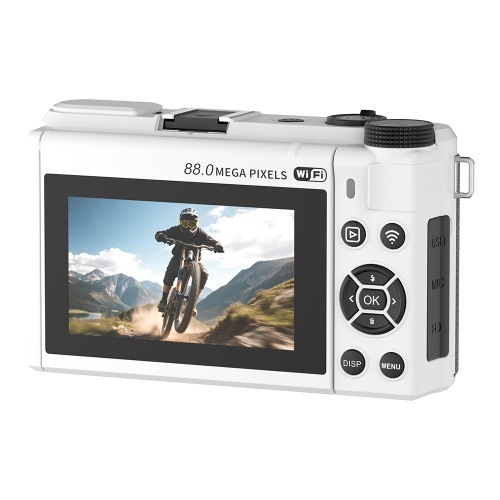 Ourlife 8K Ultra HD Digital Camera – 88MP, 18X Zoom, 3.0" Flip Screen, AF Autofocus, WiFi