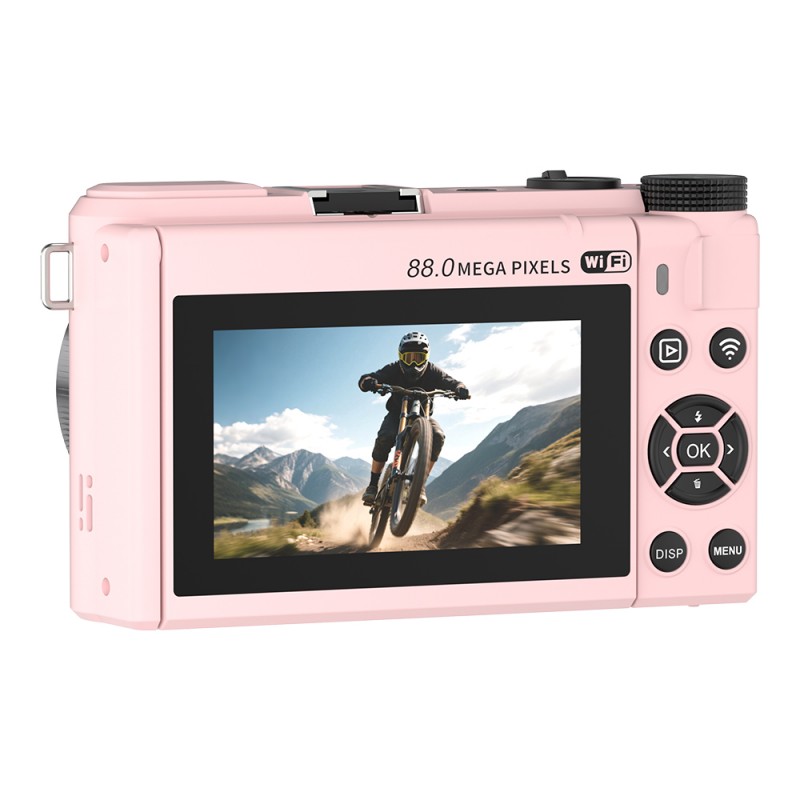 Ourlife 8K Ultra HD Digital Camera – 88MP, 18X Zoom, 3.0" Flip Screen, AF Autofocus, WiFi