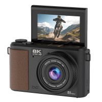 Ourlife 8K Ultra HD Digital Camera – 88MP, 18X Zoom, 3.0" Flip Screen, AF Autofocus, WiFi