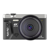 Ourlife 4K Digital Camera – 75MP, 18X Digital Zoom, 3.0" Flip Screen, WiFi, AF Autofocus
