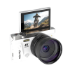 Ourlife 4K Digital Camera – 75MP, 18X Digital Zoom, 3.0" Flip Screen, WiFi, AF Autofocus