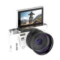 Ourlife 4K Digital Camera – 75MP, 18X Digital Zoom, 3.0" Flip Screen, WiFi, AF Autofocus
