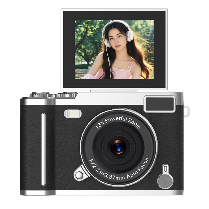 Ourlife 1080P Flip-Screen Digital Camera – 18X Zoom, Auto Focus, 7 Colors, MP3 & Games