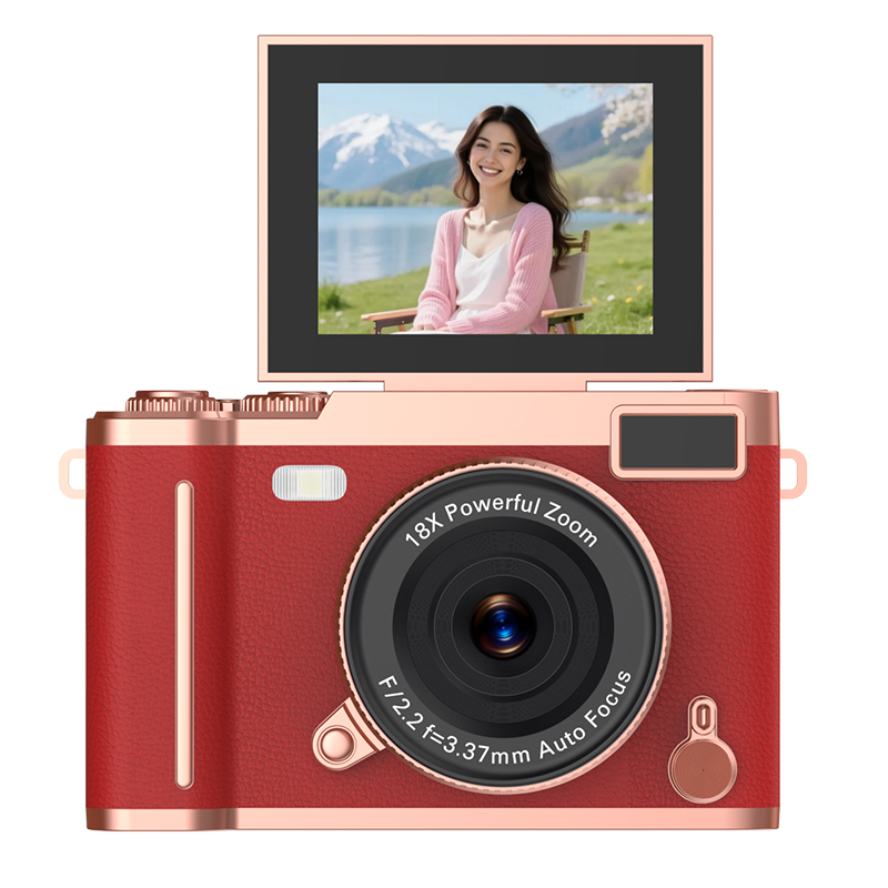 Ourlife 1080P Flip-Screen Digital Camera – 18X Zoom, Auto Focus, 7 Colors, MP3 & Games