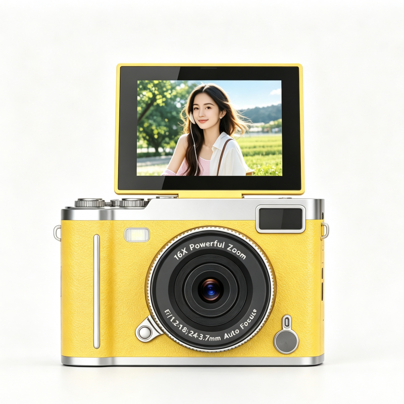 Ourlife 1080P Flip-Screen Digital Camera – 18X Zoom, Auto Focus, 7 Colors, MP3 & Games