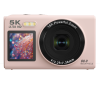 Ourlife 5K Digital Camera – 80MP, 18X Zoom, Dual Screens (2.8" + 1.54"), WiFi, Webcam, 3 Colors