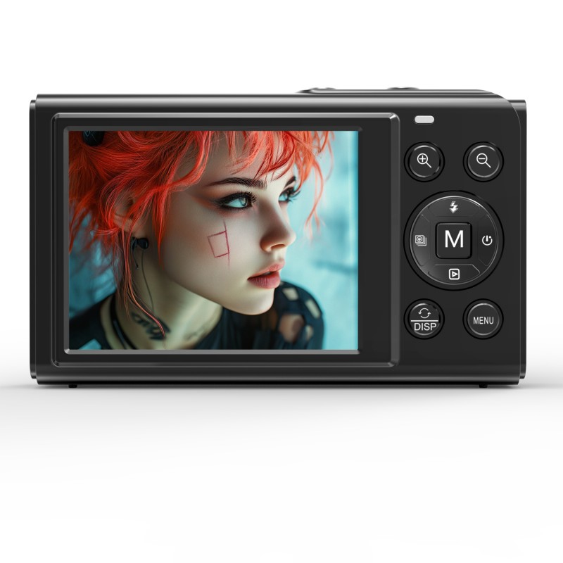 Ourlife 5K Digital Camera – 80MP, 18X Zoom, Dual Screens (2.8" + 1.54"), WiFi, Webcam, 3 Colors