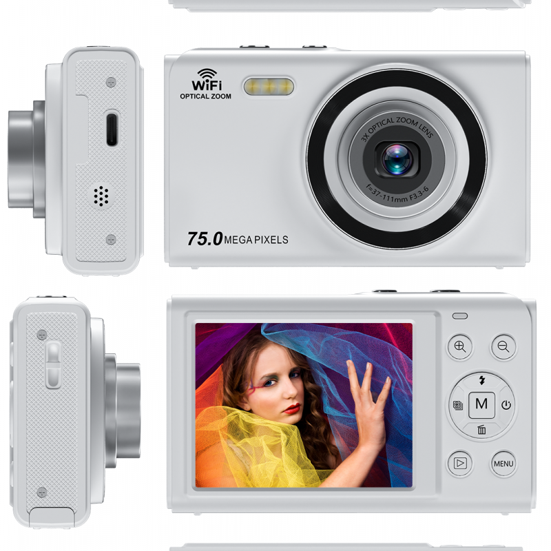 Ourlife 4K Digital Camera – 64MP, 3X Optical Zoom