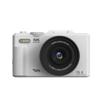 Ourlife 5K Ultra HD Vlogging Camera – 75MP, 18X Digital Zoom, 3.0" Flip Screen, WiFi & 1050mAh