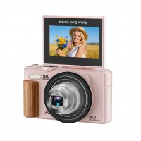 Ourlife 5K Digital Camera – 6x Optical Zoom, 80MP Photos, 3.0" HD IPS Touchscreen, AF Autofocus, WiFi, 1150mAh, 3 Colors