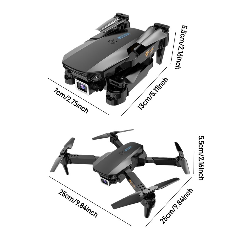 Foldable Dual-Camera Drone with Gesture Control & Trajectory Flight