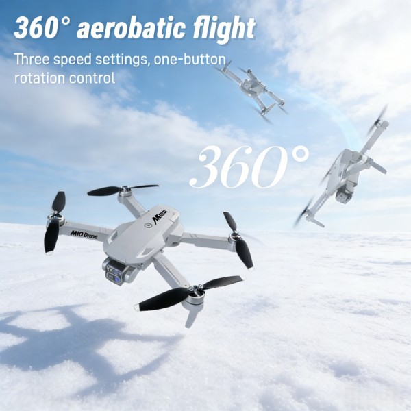 M10 All-in-One FPV Drone Kit with Built-in Screen Controller & HD Dual Cameras