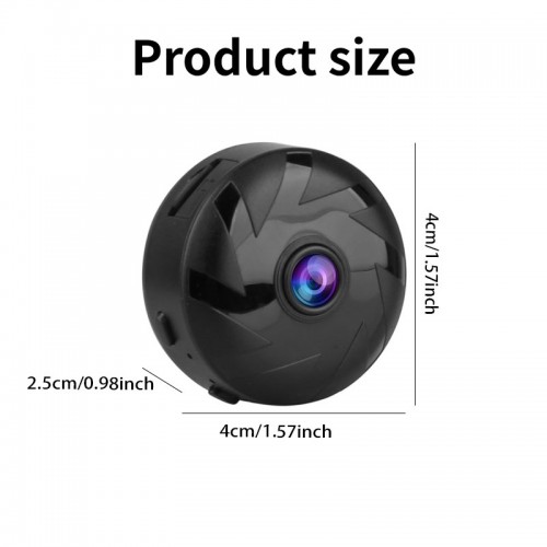 Mini Magnetic Security Camera - Remote Home Monitoring & 360° Rotation