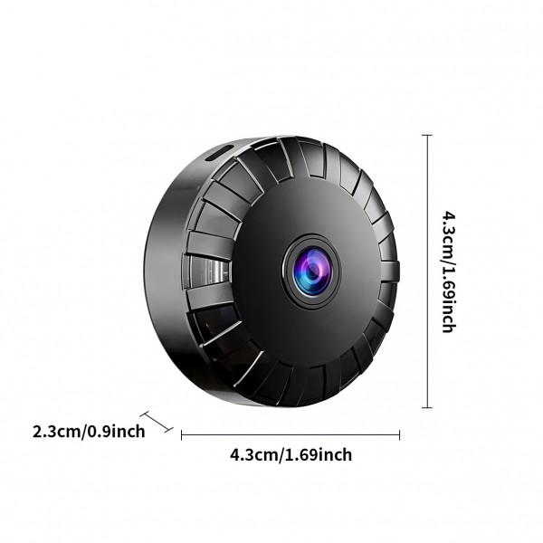 Mini Magnetic Security Camera - Remote Home Monitoring & 360° Rotation