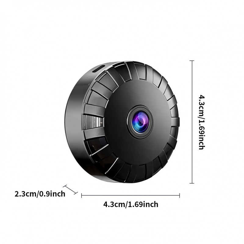 Mini Magnetic Security Camera - Remote Home Monitoring & 360° Rotation