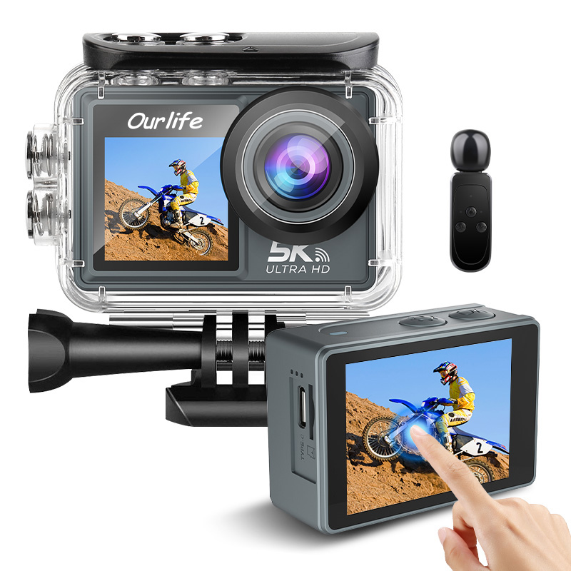Ourlife 5K Dual-Screen EIS Action Camera