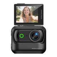 Magnetic Detachable Action Camera with 2.0" Flip Screen