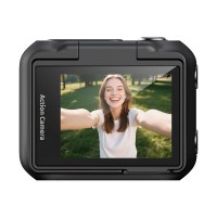 Magnetic Detachable Action Camera with 2.0" Flip Screen
