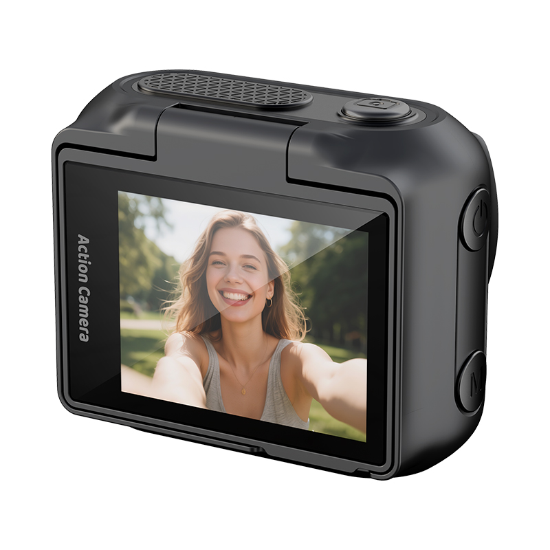 Magnetic Detachable Action Camera with 2.0" Flip Screen