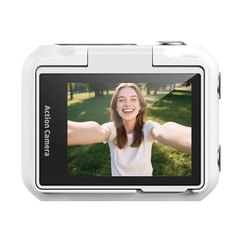 Magnetic Detachable Action Camera with 2.0" Flip Screen