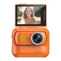 Magnetic Detachable Action Camera with 2.0" Flip Screen
