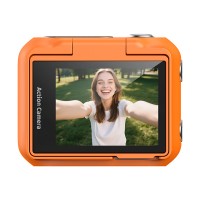 Magnetic Detachable Action Camera with 2.0" Flip Screen