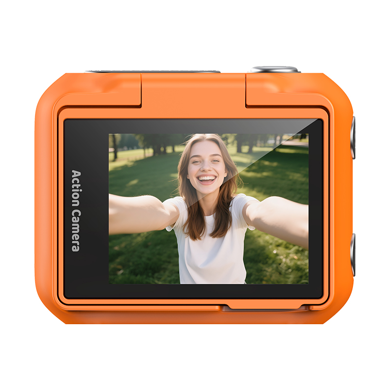 Magnetic Detachable Action Camera with 2.0" Flip Screen