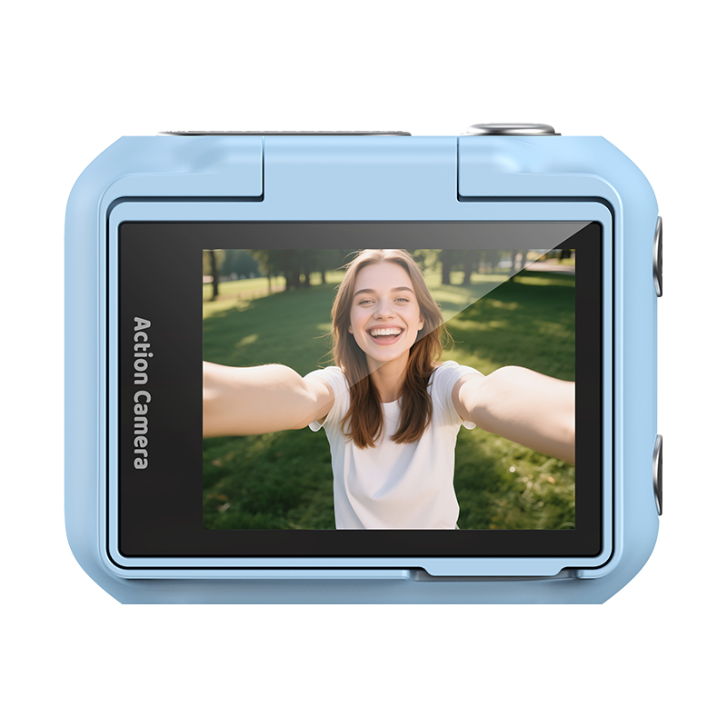 Magnetic Detachable Action Camera with 2.0" Flip Screen
